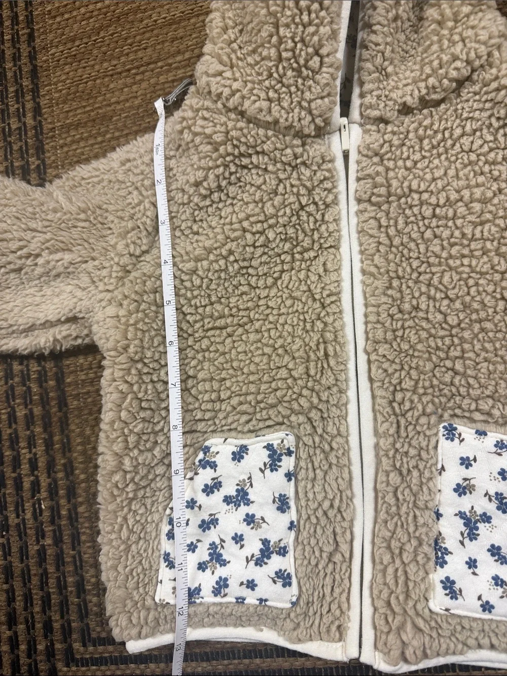 Kids Floral Quilted Jacket - reversible